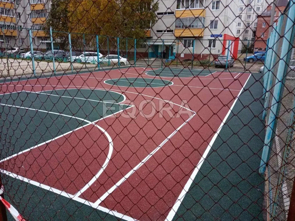 Резиновые покрытия из крошки для спортивных площадок в Серпухове